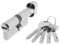 Yale, YL6P3040HN, cilindro di sicurezza, YL6, a camma lunga, chiave, nichelato, 30 x 40 mm