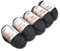250 Gramm 100% Baby Alpaka Wolle 112m 4-4,5 Nadelstärke Nm 4/9 Strick-Häkel Garn Strickwolle schwarz grau