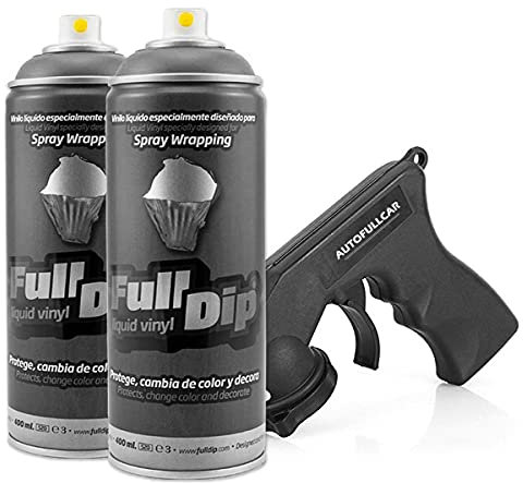 AutoFullCar FULL DIP PACK 2 SPRAY COLORES FULLDIP - TiendaFullDip.com (ANTRACITA METALIZADO)