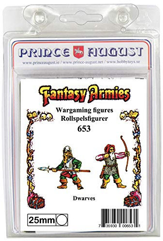 Unbekannt Prinz August Hobby Gießform – 2 x Fantasy 25 mm Zwerge PA653