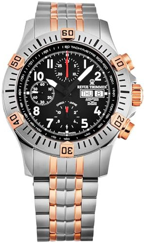 Revue Thommen Automatik Armbanduhr Airspeed XLarge Pioneer Chrono 16071.6154