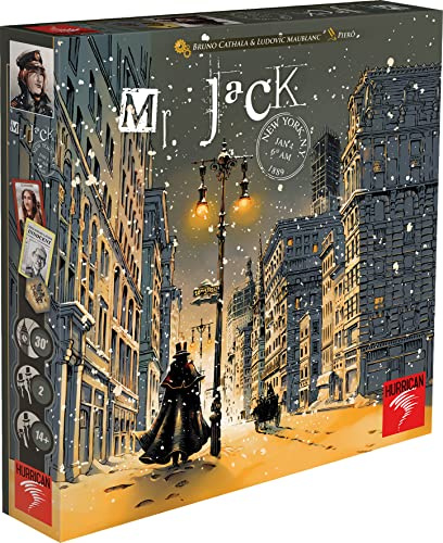 Hurrican Games, Mr. Jack New York (Edition 2022), Gesellschaftsspiel, ab 14 Jahren, 2 Spieler, 30 Minuten HURMJA03FR