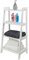 Taylor & Brown White 4 Tier Ladder Shelf Wooden Storage Unit Rack Display Shelving Stand Free Standing Space Saving for Bathroom Living Room - H90cm x W43cm x D30cm
