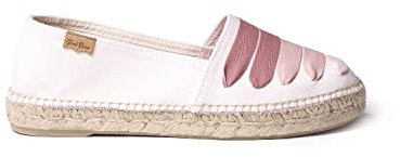 Espadrille pour Femme en Tissu de Coton - Rose - Rose, 38 EU
