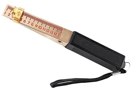 Fire Door Gap Gauge, Wedge Shaped Vernier Feeler Gauge L25-204y .063 Feeler Inspection Flatness Measuring Tool (0.5mm) Eeler Metric House Engineering (Accuracy 0.2mm)