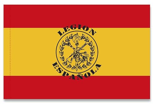 Bandera de España Legión - Bandera de Tela Grande tamaño: 100 x 70 cm