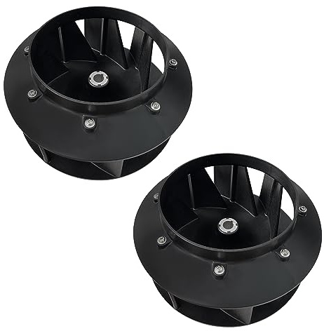 70359801P Blower Fan (2Pcs) Fits for Huebsch Speed Queen and Ipso Dryer Replaces 70123301, 70123301P, 70248601, 70248601P, 70359801, TU20281, TU21120, TU218171