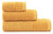 ZWOLTEX 3 Flauschige Handtücher aus 100% Ägyptischer Baumwolle I Gästehandtücher Duschtuch Badetuch - Handtuch Set Paulo - (1x 70x140 + 1x 50x100 + 1x 30x50) - YL-015T Mustard Paulo