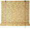 ZHUSHOU Natural Bambusrollo Sonnenschutz Vorhang Balkon Dekoration,Retro Schilf Vorhang Rollo Bambus,Raffrollo Sonnenschutzrollos für Balkon Blickschutz,Anpassbar,80x240cm/32x95in(WxH)