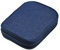 JOZEA Custodia per uncinetto, borsa vuota con cerniera e tasche a nastro per vari aghi all'uncinetto, kit di attrezzi per uncinetto, blu denim