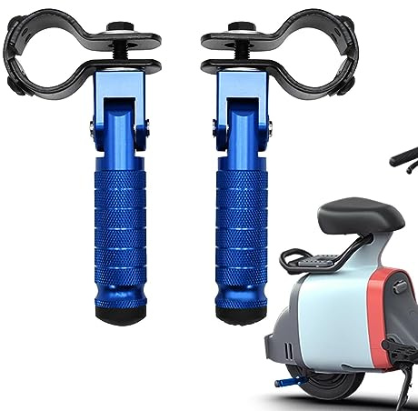 Yusheng Repose-Pieds Universel pour Moto et Vélo | Pliable pour Passager, Cadre Arrière | Compatible avec Scooters