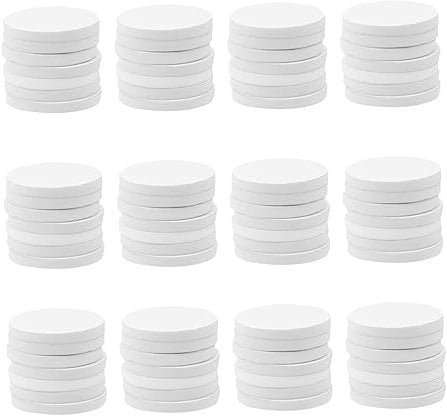 ibasenice 100pcs Double Sided Adhesive Glue Foam Tape in White for Fixing Candle Holders and Home Decorations Strong for Uses