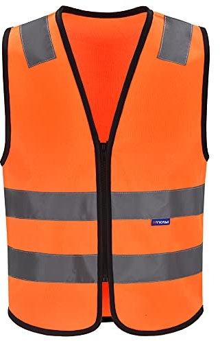 AYKRM Reiten Pferd Unisex Warnschutz Warnweste Herren Reflektierende Weste Reißverschluss Sicherheitsweste