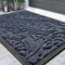 Yimobra Fußmatten - Innen und Außen, Waschbar Fussmatte, Rutschfester Schmutzfänger Teppich für Eingang, Haustür, Patio, Flur, Garten, 120 x 80 cm, Blau