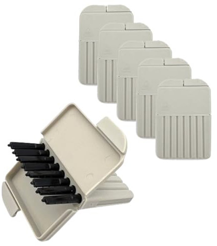 DIREKT CeruStop Cerumenfilter - Filter Für Hörgeräte - 1,3 mm Durchmesser - Für Viele Phonak, Widex & Signia Geräte - 40 Stück - 5er Pack - Grau