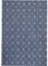 Knutzen Wohnen City Wollteppich flach gewebt 60 x 110 cm Blau - Teppich Wolle Natur -Naturteppich mit Rautenmuster - Stilvolles Design mit Bequemlichkeit für Ihr Zuhause