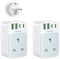 2PCS European Plug Adapter, PD 35W USB C Fast Charge Plug with 4 USB Ports UK to EU Euro Europe Travel Adapter for Most Europe Countries Germany France Spain Turkey Greece(Type E/F)