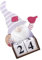 LABRIMP 1Stk Weihnachtskalender immerwährender kalender immerwährende kalender Schwedische Gnomenweihnachtsdekorationen Weihnachtstischkalender manueller Stereokalender Kalender aus Holz