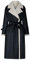 Lederjacke Damen Lang Gefüttert Winterjacke Damen Leder Warm Innenfutter Wintermantel Elegant Lederoptik Trenchcoat Mit Gürtel Zweireihig Mantel Frauen Winter Kunstleder Ledermantel