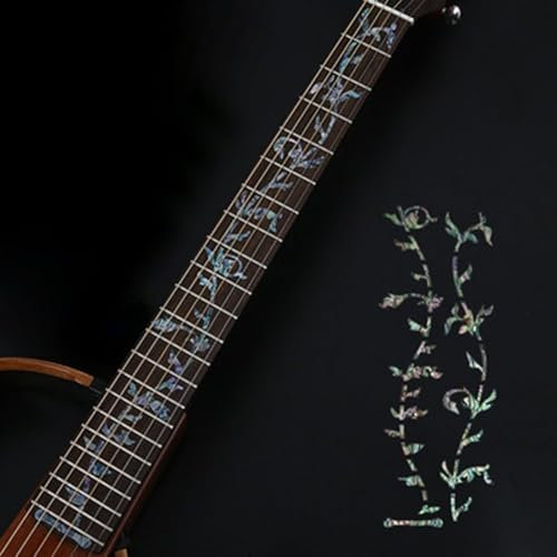 WAZUBC Gitarren Griffbrett Marker Inlay Aufkleber, Bund Inlay Aufkleber DIY Gitarrenhals Griffbrett Aufkleber für Gitarre, Bass (Stil B)