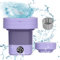 Oamger Mini Machine à Laver Pliable, Portable Mobile Machine à Laver à Ultrasons, 3 Modes de Nettoyage, Avec Panier de Vidange Laveuse, Pour la Maison/Camping/Voyage (10L)
