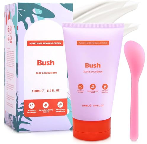 Enthaarungscreme Intimbereich, 150ml Body Haarentfernung Schaum, Bye Bye Bush Haarentfernungscreme für Männer Frauen, Hair Removal Cream für Achselhöhlen Beine Intimbereich