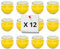 Juego de 12 velas de citronela naturales – Repelente de mosquitos, seguro y perfumado – tarros de cristal 6 x 6,5 cm, uso interior y exterior