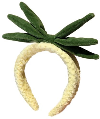 Stilvoller Haarreif mit Frucht-Ananas, auffälliger Kopfschmuck, grüne Kopfbedeckung für Halloween, Cosplay