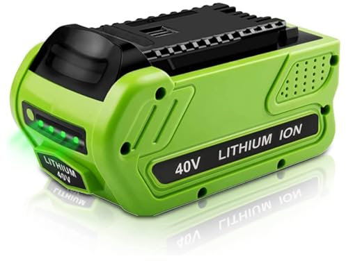 40V 6000mAh Battery Replacement for GreenWorks 40V Battery Compatible with GreenWorks Models 29462 29472 29252 25312 25322 20202 20642 21242 22272 27062