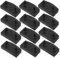 SOLUSTRE 12 Stück Schlafsofabrett Bettlattenhalter Bettgestell Clips Lattenhalter Multifunktionale Halter Bettgestell Zubehör Metallbett Endkappen für Bettlatten Holzbett Abs Black