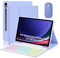 Kit clavier et souris Bluetooth pour tablette Samsung Galaxy Tab S7 S8S9 S9FE 11 avec fente pour stylo Clavier Bluetooth rétroéclairé coloré + souris + étui de protection