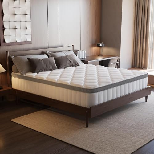 Aiidoits Matratze 90x200cm Taschenfederkernmatratze 7 Zonen Härtegrad H3 Oeko-TEX Zertifiziert 25cm hoch mit abnehmbarem waschbarem Baumwollbezug Matratz für Kinder und Erwachsene