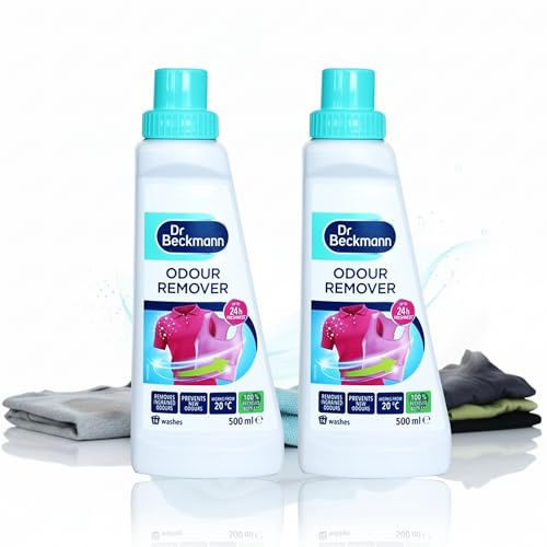 2x Laundry Odour Remover 500ml Rinse for Washing Machines Eliminates Sweat & Damp Smells, Freshness Up to 24h