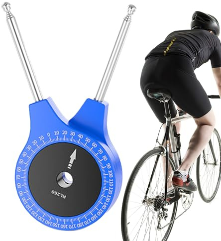 Kniebeugen-Messwerkzeug – Verstellbares Fahrrad-Messwerkzeug, Finder für Reittraining | Übung Radfahren Teleskop-Winkelfinder Winkelmesser Lineal Montage Gelenkmaß