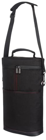 Sac à vin isolé, sac de transport pour glacière à vin - Sac de transport isotherme portable pour bouteille de vin - Sac de courses de protection pour un meilleur refroidissement