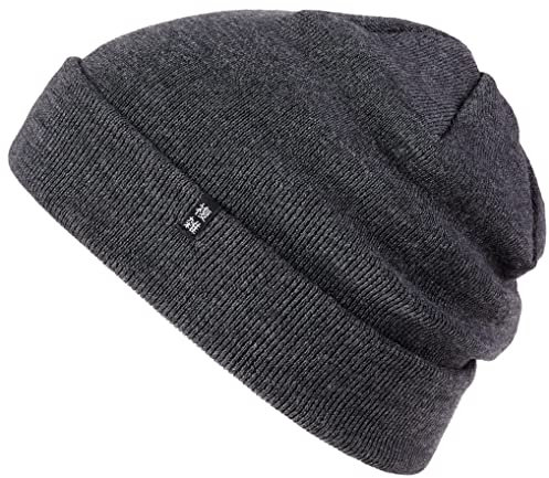 Enter the Complex® Winter Mütze, Warme Woll Beanie, 100% Merino, Damen und Herren, Anthrazit