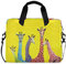 Laptop Bag Giraffe Laptop Case Computer Carrying Case 13-15.6 inch Laptop Sleeve Case Polyester Laptop Shoulder Bag Strap Handle Notebook Computer Bag for Boys Girls Women Men