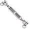 HEAVYTOOL Wantenspanner 8mm mit offener Form Gabel/Gabel Edelstahl V4A AISI 316 (2 Stück) Drahtspanner Rigging Screw Spannschraube Seilspanner Stagspanner Spanschloss Schiffs-Rigging-Spanner