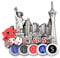3D City Metal Fridge Magnets Country Holiday Souvenir London Paris NewYork Berlin Dubai Amsterdam Rome Prague Milan Barcelona Venice (Las Vegas)
