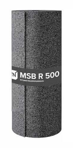 Bitumen Mauersperrbahn R 500 besandet 50 cm x 10 m - für die waagerechte Abdichtung in oder unter Wänden
