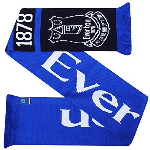 Everton Official FC (Premier League) Football Crest Fans Scarf (100% Acrylic)