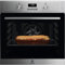 Electrolux EOF3H54X Horno Multifunción con limpieza fácil, 9 funciones, Cavidad XXL, Display LED Blanco, Mandos Escamoteables, 2 cristales, Cocción en 3 niveles, 72 Litros, Inox, Clase A+