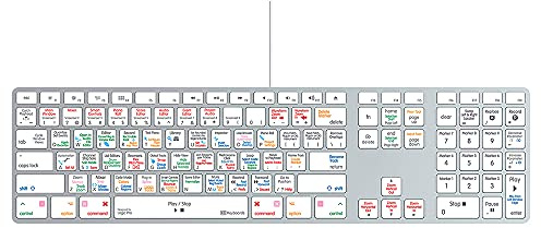 KB Covers Davinci Resolve - Clavier ultra-fin Mac avec pavé numérique et (2) ports USB