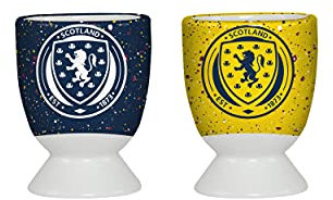 FOCO World Cup Euros Football Scotland Fan Paint Splatter Egg Cup Holders