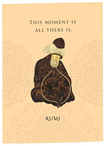 Fabulous Poster Plakat This Moment is All There is Rumi Quote Spiritual Meditation