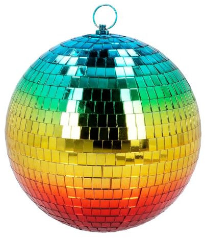 Boland - Discokugel, glänzend, Durchmesser ca. 20 cm, Disco Fever, Partydekoration, Hängedeko, Dekoration für Party oder Silvester