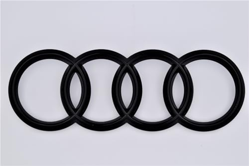 Audi Anelli Posteriori, Nero Lucido, Autoadesivo, Design Sportivo per Auto