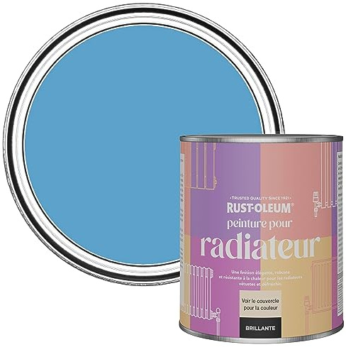 Rust-Oleum Blue Heat Resistant Radiator Paint in Gloss Finish - Cerulean 750ml