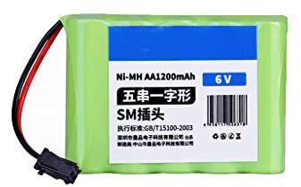 TIST 3.6V Toy 4.8v Remote Control Car Battery Pack 5 Rechargeable Batteries 6V Charger Large Capacity 7.2 Universal (Color : 6V)