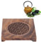 sous-Verre en Bois pour La Cuisine, Dessous De Plat Carré en Noyer pour Théière Accessoires De Thé sous-Verre Isolation Thermique sous-Verre Résistant À La Chaleur pour Plats Chauds Théière